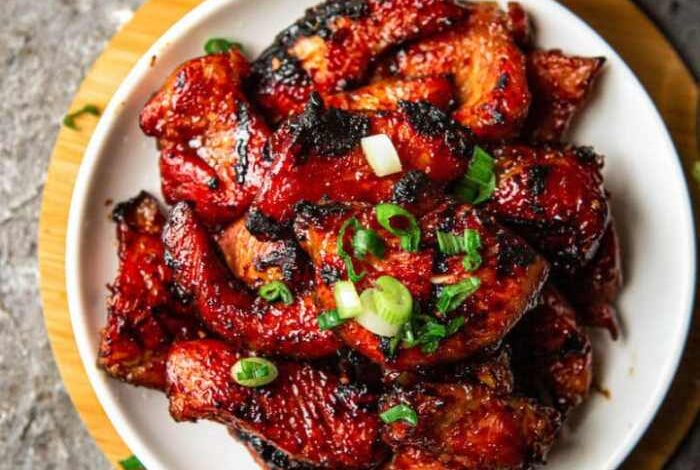 Chinese barbeque pork char siu