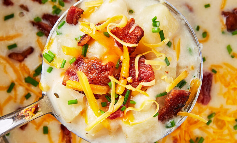 Instant pot loaded baked potato soup