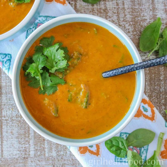 Pumpkin soup with coconut mlk