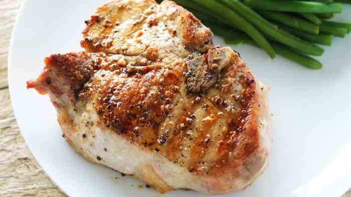 Perfect simple roasted pork chops