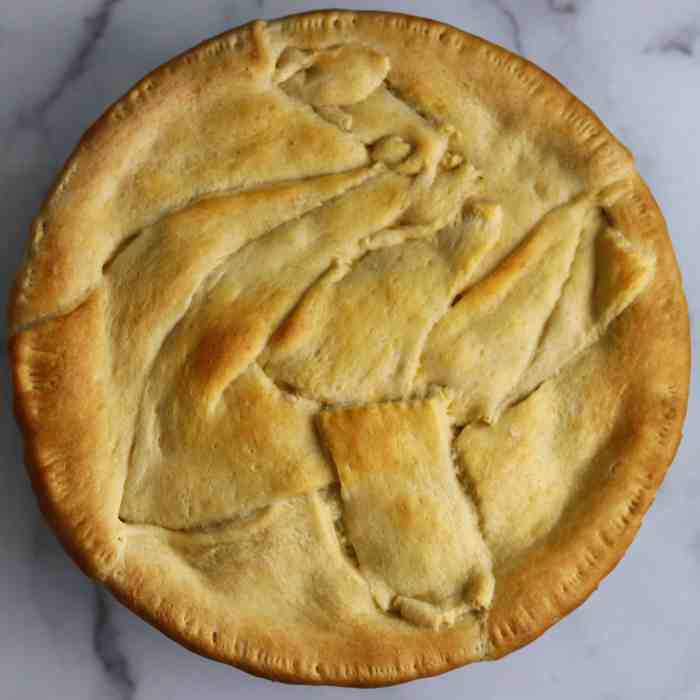 Chicken pot pie with crescent rolls