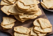 Crispy rosemary sea salt flatbread crackers