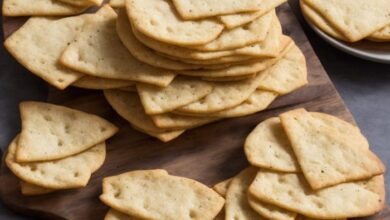 Crispy rosemary sea salt flatbread crackers