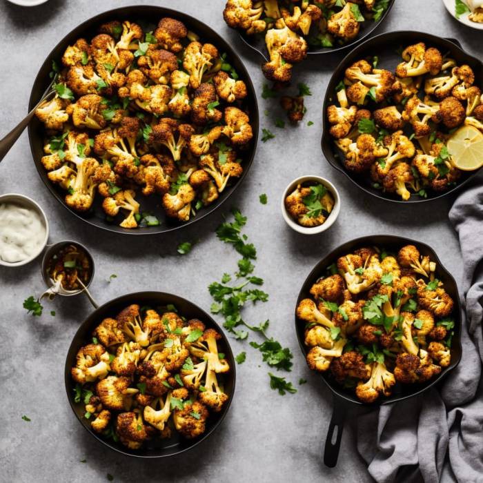 Easy sheet pan roasted cauliflower with curry