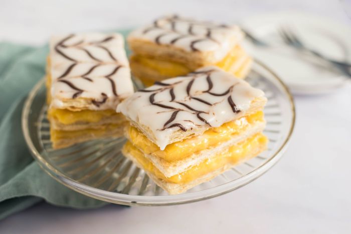 Pastry napoleon mille feuille ate
