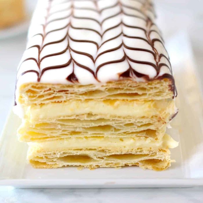 Mille feuille napoleon pastry sheets