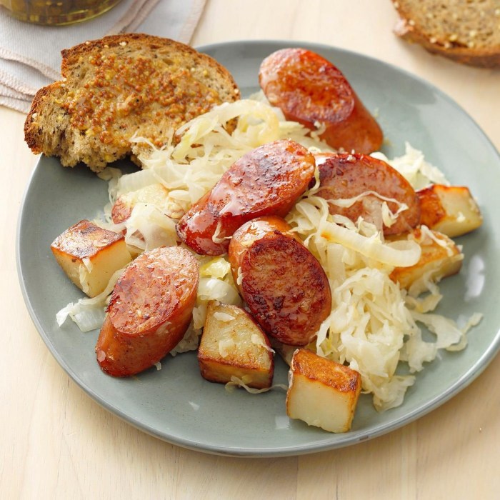 Sauerkraut sausage polish crockpot smells catch excited whiff sweetpeaskitchen Sandys sweet slow cooker sauerkraut