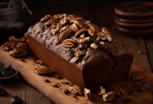 Chocolate pecan pumpkin bread