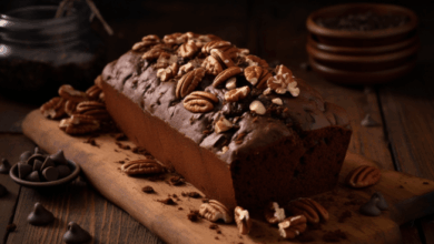 Chocolate pecan pumpkin bread