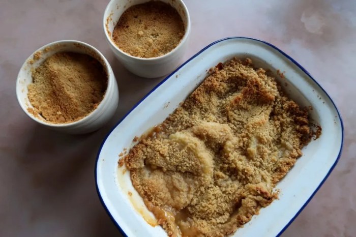 Crumble blueberry fryer theseasidebaker Air fryer apple crumble