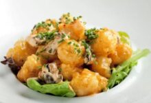 Rock shrimp tempura pan fried