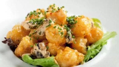 Rock shrimp tempura pan fried