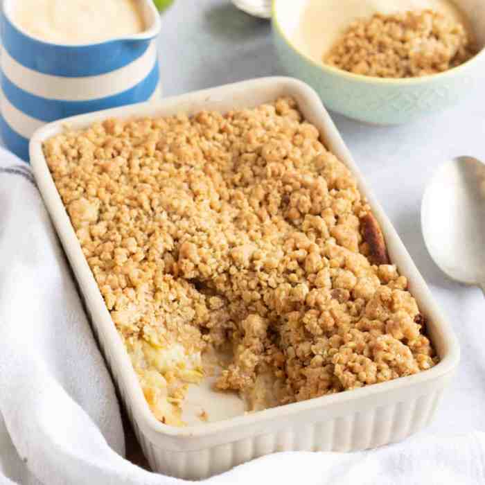 Crumble fryer lianaskitchen Air fryer apple crumble