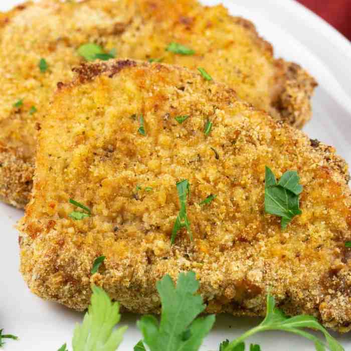 Pork panko chops baked chop goodinthesimple seems effort required crispy Air fryer panko crusted pork chops