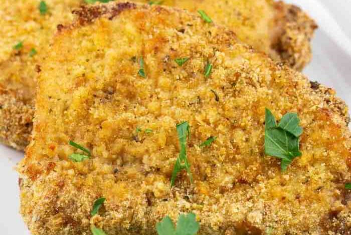 Air fryer panko crusted pork chops