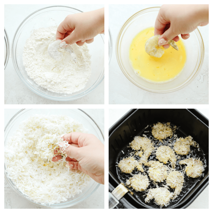 Air fryer coconut shrimp