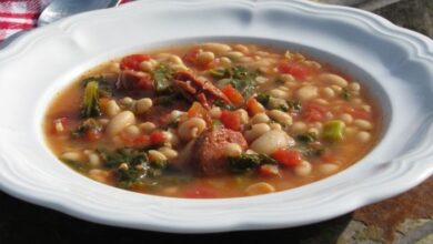 Caldo verde portuguese sausage kale soup
