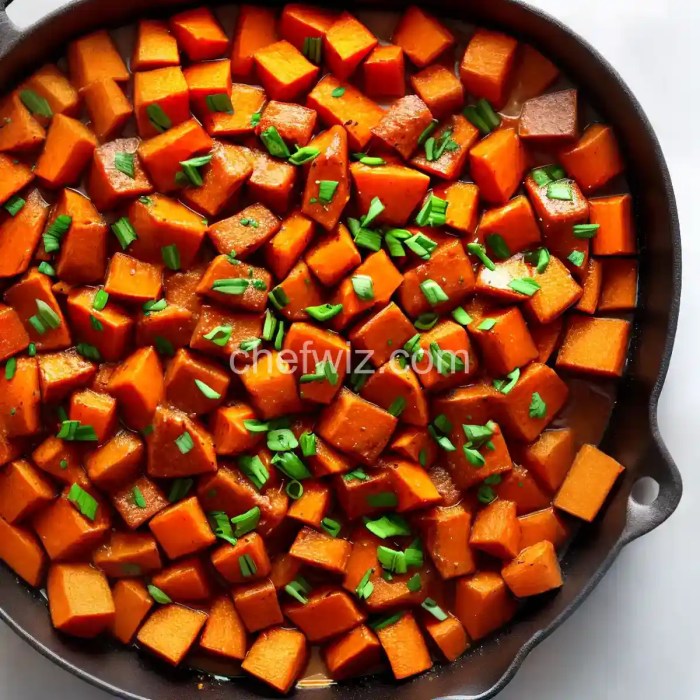 Stovetop candied sweet potatoes