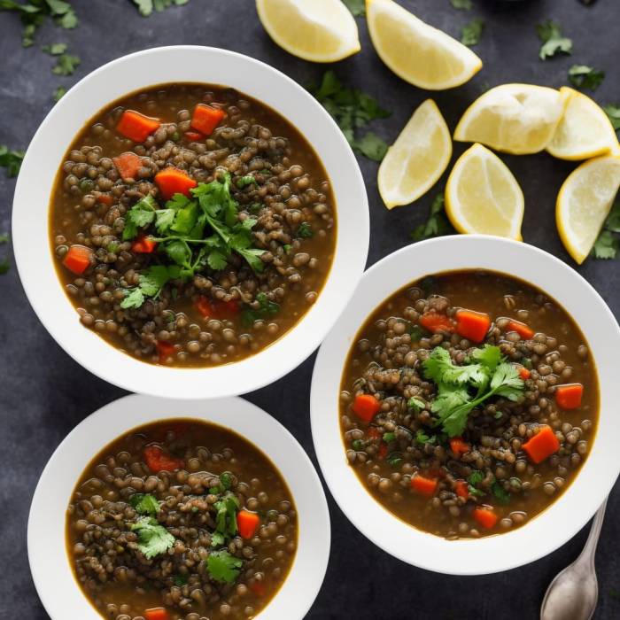 Lentil kale kitchn crispy lemony pinch Chef johns black lentil soup