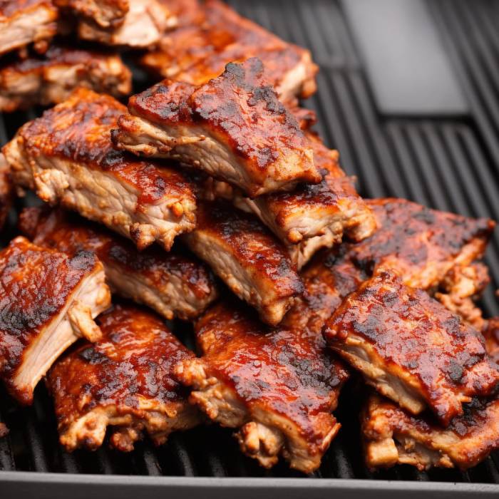 Ribs baked rib tipbuzz bone sticking barbecue Easy st louis style pork ribs on gas grill