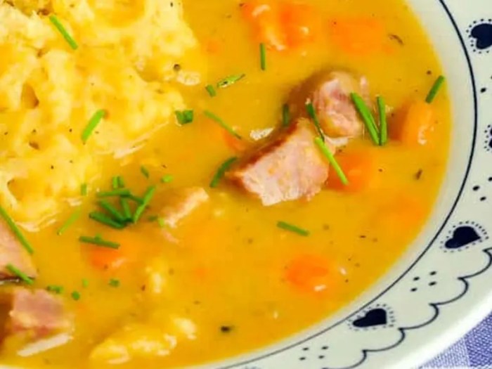 Newfoundland style pea soup