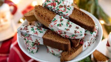 Chef johns gingerbread biscotti