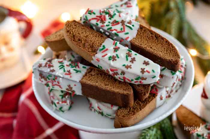 Chef johns gingerbread biscotti
