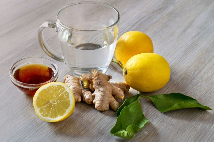 Ginger ingredients flu gather Honey lemon ginger tea