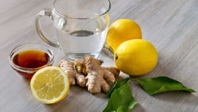 Honey lemon ginger tea