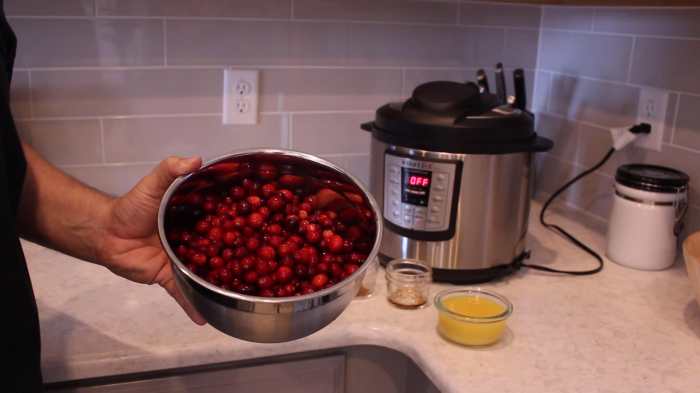 Instant pot cranberry sauce