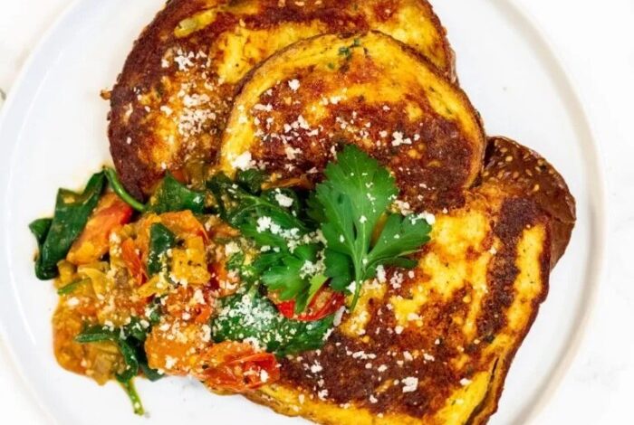 Savory parmesan french toast