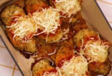 Quick baked chicken parmesan