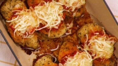 Quick baked chicken parmesan