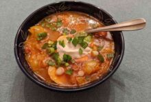 Hungarian potato and sausage soup