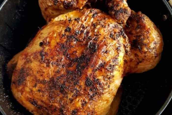 Air fryer whole chicken
