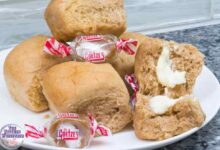 Pumpkin shaped dinner rolls