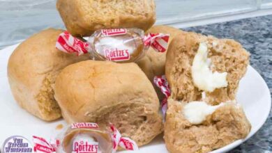 Pumpkin shaped dinner rolls