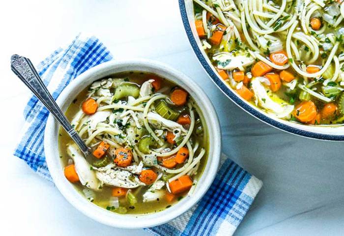 Rotisserie chicken noodle soup