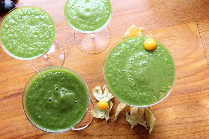 Spinach and kale smoothie