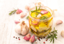 Rosemary garlic infused olive oil