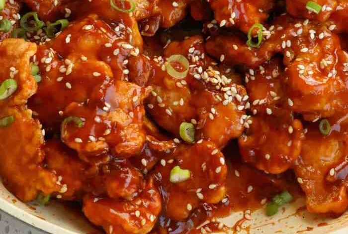 Simple sauteed sesame chicken