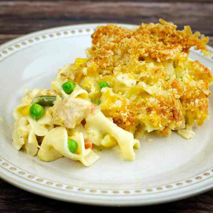 Classic tuna noodle casserole