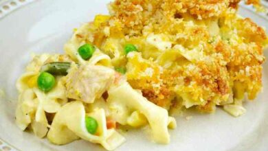 Classic tuna noodle casserole