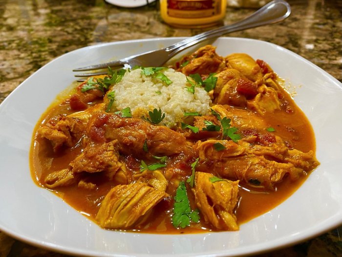 Coconut curry instant pot chicken cooked craving Instant pot coconut curry chicken