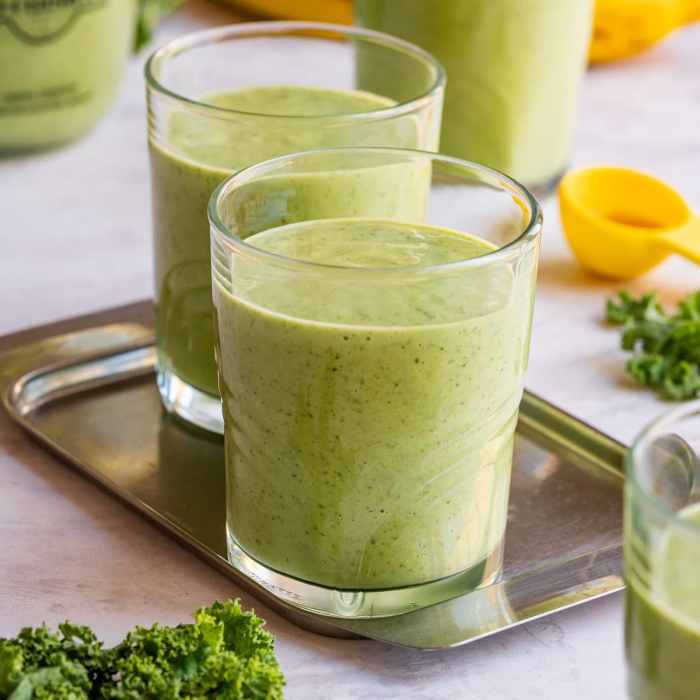 Spinach and kale smoothie