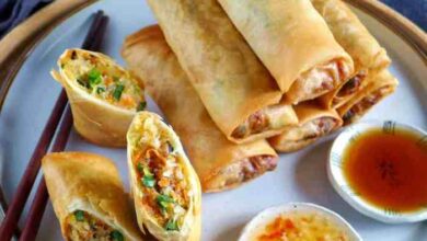 Authentic vietnamese spring rolls nem ran hay cha gio