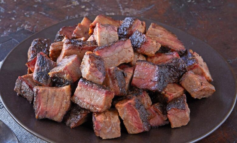 Kansas city style burnt ends philly cheesesteak