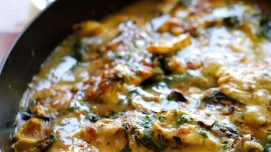 Chicken florentine artichoke bake