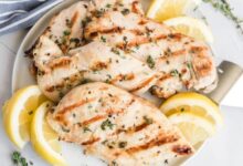 Lemon basil grilled chicken