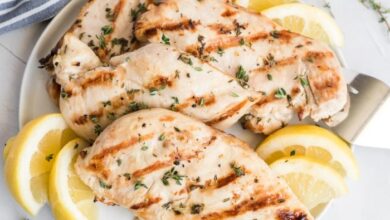 Lemon basil grilled chicken